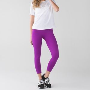 Lululemon Zone In Crop Ultra Violet
